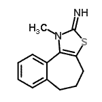 CAS#: 801187-31-5， 1-Methyl-1,4,5,6-tetrahydro-2H-benzo[6,7]cyclohepta[1,2-d][1,3]thiazol-2-imine