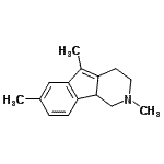 CAS 登录号：801203-03-2， 2,5,7-三甲基-2,3,4,9b-四氢-1H-茚并[1,2-c]吡啶