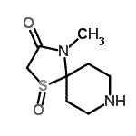 CAS 登录号：801216-34-2， 4-甲基-1-硫杂-4,8-二氮杂螺[4.5]癸烷-3-酮1-氧化物
