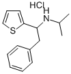 CAS 登录号：80154-65-0， alpha-苄基-N-异丙基-2-噻吩基胺盐酸盐