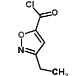 CAS 登录号：80173-67-7， 3-乙基-1,2-恶唑-5-甲酰氯
