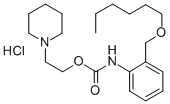 CAS 登录号:80189-41-9, 2-哌啶乙基 2-((己氧基)甲基)苯胺基甲酸酯盐酸盐