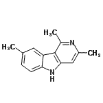 CAS 登录号：801989-45-7， 1,3,8-三甲基-5H-吡啶并[4,3-b]吲哚