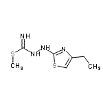 CAS 登录号：802001-81-6， 甲基2-(4-乙基-1,3-噻唑-2-基)肼硫代亚氨基甲酸酯