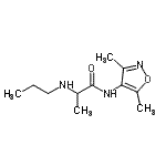 CAS 登录号：802023-79-6， N-(3,5-二甲基-1,2-恶唑-4-基)-N<sup>2</sup>-丙基丙氨酰胺