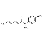 CAS 登录号：802048-02-8， (2E,4E)-N-(4-甲基苯基)-2,4-己二烯酰肼