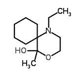 CAS 登录号：802267-76-1， 1-乙基-5-甲基-4-氧杂-1-氮杂螺[5.5]十一烷-5-醇
