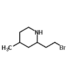 CAS 登录号：802277-85-6， 2-(2-溴乙基)-4-甲基哌啶