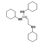 CAS 登录号：80228-86-0， N,N'-二环己基-1-[2-(环己基氨基)乙基]硅烷二胺