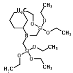 CAS 登录号：80228-87-1， N,N-二(三乙氧基硅烷基甲基)环己胺