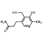CAS 登录号：802280-60-0， 3-[5-羟基-4-(羟基甲基)-6-甲基-3-吡啶基]丙酰胺