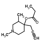 CAS 登录号：802284-44-2， 1,3-二甲基-4-(2-丙炔-1-基)-4-哌啶基丙酸酯