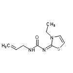 CAS 登录号：802311-59-7， 1-烯丙基-3-[(2E)-3-乙基-1,3-噻唑-2(3H)-亚基]脲
