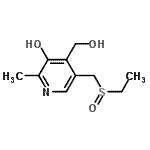 CAS 登录号：802593-02-8， 5-[(乙基亚磺酰)甲基]-4-(羟基甲基)-2-甲基-3-吡啶醇