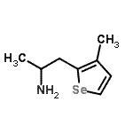 CAS 登录号：802618-08-2， 1-(3-甲基-2-硒吩基)-2-丙胺