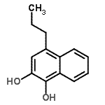 CAS 登录号：80280-92-8， 4-丙基-1,2-萘二酚