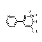 CAS 登录号：802829-96-5， 3-甲基-5-(3-吡啶基)-2H-1,2,6-噻二嗪1,1-二氧化物