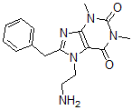 CAS#: 80296-68-0， 7-(2-Aminoethyl)-1,3-dimethyl-8-(phenylmethyl)purine-2,6-dione