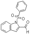 结构式 CAS# 80360-23-2, 1-(苯磺酰基)-1H-吲哚-2-甲醛