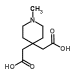CAS 登录号：803632-48-6， 2,2'-(1-甲基-4,4-哌啶二基)二乙酸