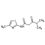 CAS 登录号：803724-69-8， 4-甲基-N-(4-甲基-1,3-噻唑-2-基)-3-氧代戊酰胺