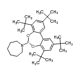 CAS 登录号：80399-60-6， 1-[2,4,8,10-四(2-甲基-2-丙基)二苯并[d,f][1,3,2]二氧杂磷杂卓-6-基]氮杂环庚烷