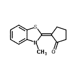 CAS 登录号：80419-42-7， (2E)-2-(3-甲基-1,3-苯并噻唑-2(3H)-亚基)环戊酮