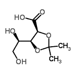 CAS 登录号：804428-94-2， 2,3-O-异亚丙基-D-来苏糖酸