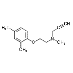 CAS 登录号：804429-49-0， N-[2-(2,4-二甲基苯氧基)乙基]-N-甲基-2-丙炔-1-胺
