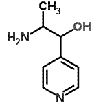 CAS 登录号：805953-19-9， 2-氨基-1-(4-吡啶基)丙-1-醇
