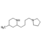 CAS 登录号：805977-08-6， 4-甲基-2-[4-(1-吡咯烷基)丁基]哌啶