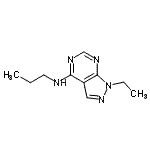 CAS 登录号：805981-66-2， 1-乙基-N-丙基-1H-吡唑并[3,4-d]嘧啶-4-胺