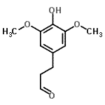 CAS 登录号：80638-49-9， 3-(4-羟基-3,5-二甲氧基苯基)丙醛