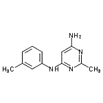 CAS 登录号：806606-02-0， 2-甲基-N-(3-甲基苯基)-4,6-嘧啶二胺