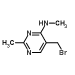 CAS 登录号：806638-53-9， 5-(溴甲基)-N,2-二甲基-4-嘧啶胺