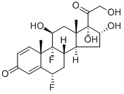 CAS#: 807-38-5， 6-alpha,9-alpha-Difluoro-11-beta,16-alpha,17-alpha,21-Tetrahydroxypregna-1,4-Diene-3,20-Dione