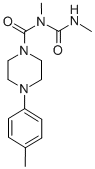 CAS 登录号：80712-16-9， N-甲基-N-((甲基氨基)羰基)-4-(4-甲基苯基)-1-哌嗪甲酰胺