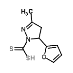 CAS#: 807270-86-6， 5-(2-Furyl)-3-methyl-4,5-dihydro-1H-pyrazole-1-carbodithioic acid
