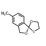 CAS 登录号：807366-12-7， (1R)-5-甲基-3H-螺[2-苯并呋喃-1,2'-[1,3]恶噻戊环]