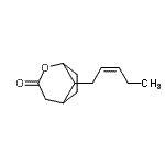 CAS 登录号：807630-26-8， 8-[(2Z)-2-戊烯-1-基]-2-氧杂双环[3.2.1]辛烷-3-酮