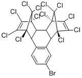 CAS 登录号：80789-65-7， 10-溴-1,2,3,4,5,6,7,8,13,13,14,14-十二氯-1,4,4a,4b,5,8,8a,12b-八氢-1,4:5,8-二甲桥三亚苯基