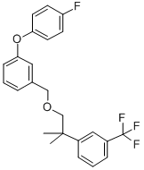 CAS 登录号:80843-75-0, 3-(4-氟苯氧基)苄基 2-(3-三氟甲基苯基)-2-甲基丙基醚