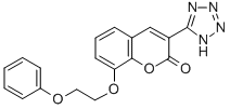 CAS 登录号:80916-90-1, 8-(2-苯氧基乙基氧基)-3-(1H-四唑-5-基)香豆素