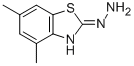 结构式 CAS# 80945-72-8, 4,6-二甲基-2(3H)-苯并噻唑酮腙