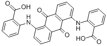 CAS 登录号：81-78-7， 2,2'-[(9,10-二氢-9,10-二氧代-1,5-蒽基烯)二亚胺]二苯甲酸