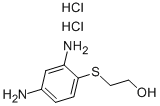 CAS 登录号：81029-01-8， 2-[(2,4-二氨基苯基)硫代]乙醇二盐酸盐