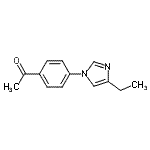 CAS 登录号：810662-39-6， 1-[4-(4-乙基-1H-咪唑-1-基)苯基]乙酮