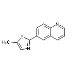 CAS 登录号：810690-55-2， 6-(5-甲基-1,3-噻唑-2-基)喹啉
