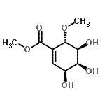 CAS#: 811443-38-6， Methyl (3S,4S,5S,6S)-3,4,5-trihydroxy-6-methoxy-1-cyclohexene-1-carboxylate