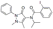 CAS 登录号：81217-09-6， N-(1,5-二甲基-3-氧代-2-苯基-吡唑-4-基)-2-碘-N-丙-2-基-苯甲酰胺